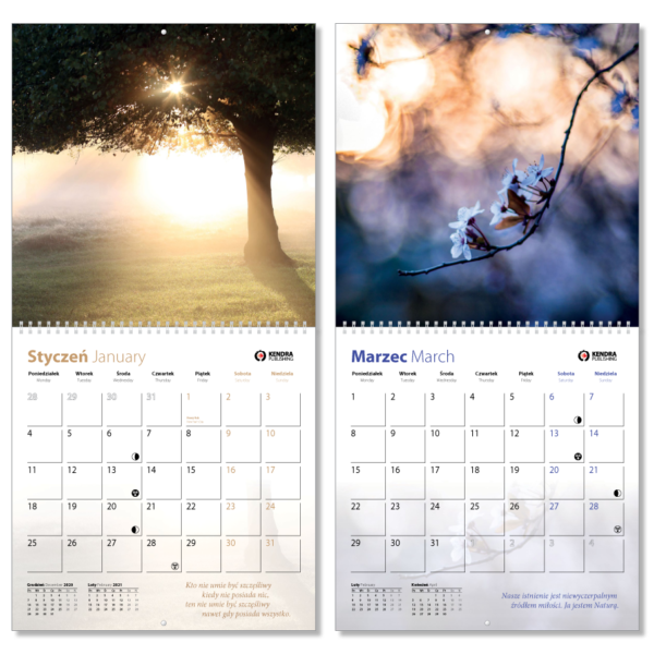 Kalendarz 2021 - Barwy Natury